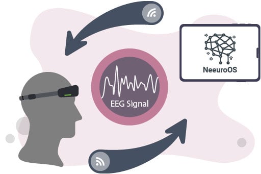 EEG Signal with EEG headband and NeeuroOS