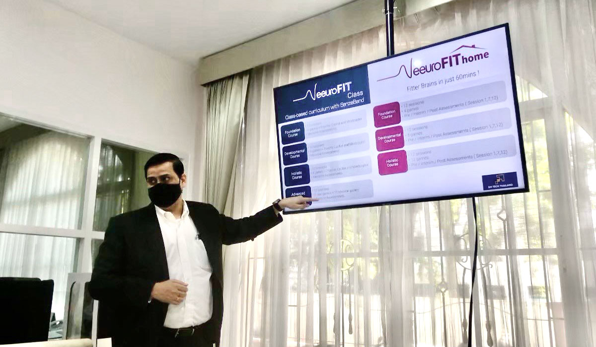 SMTech General Manager Malay Mitra sharing about the NeeuroFIT curriculum